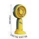 thumbnail image 3 of Ventilador portátil de mano con batería recargable por USB, diseño compacto y ligero, viento fuerte, bajo ruido, ideal para viajes al aire libre en verano y uso escolar., 3 of 7