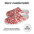 thumbnail image 6 of Lsque Plus Cross Pattern Womens Comfort Cotton on Scuff With Memory Foam and Anti-skid Sole Slipper-42/43, 6 of 7