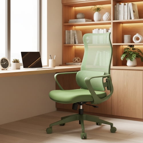 Silla de oficina colorida ergonómica 300lb (aproximadamente 149.7kg) Silla de computadora de soporte lumbar ajustable