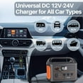 thumbnail image 3 of Charger For Jackery Portable Power Station Explorer 1000 300 500 880 550 290 240 160 E160 E240 E300 E500 E550 E880 E1000 Solar Panel Generator Explorer With 6.6 Ft Charging Cord 12V-24V Car Charger, 3 of 6