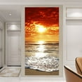 thumbnail image 4 of StyleP 95x215cm Etiqueta de Puerta 3D Bodega Foto Mural Trompe l'oeil Calcomanías de Pared PVC Papel Pintado Impermeable para Dormitorio Baño Cocina Decoración Pegatinas de Puerta BRI Rojo Verde, 4 of 5