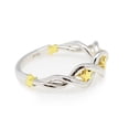 thumbnail image 2 of All In Stock Sterling Silver Twisted Vines Gold-Tone Stars Ring Size 7, 2 of 5