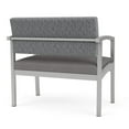 thumbnail image 3 of Pemberly Row Chaise d'Attente de Réception Bariatrique / Acier Argenté / Gris / Gris, 3 of 5