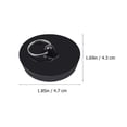 thumbnail image 2 of YSNOOWE 2 Pcs Bouchon d'Évier en PVC Noir pour Propriétaires, 2 of 8