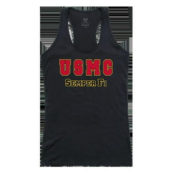 Rapid Dominance USMC Graphic Tank Top, Black - Large