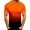 Orange, variant on Erwazi Mens Shirts Casual Summer Gradient Short Sleeve T-Shirt Slim Fit Workout Active Gym Tee Shirt Tops