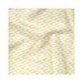thumbnail image 1 of Doodle Decorative Napkins Set of 4, Fluffy Cloud Illustrations with Scribbles up in the Sky, Silky Satin Fabric for Brunch Dinner Party, 12", Blush Earth Yellow, by Ambesonne, 1 of 2