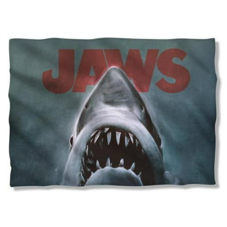 Jaws Shark Pillow Case White One Size