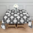 thumbnail image 3 of Horror Pumpkin Ghost Square Tablecloth Waterproof Spillproof Happy Halloween Table Covers Table Cover for Halloween Background Indoor and Outdoor Birthday (42x42in), 3 of 6