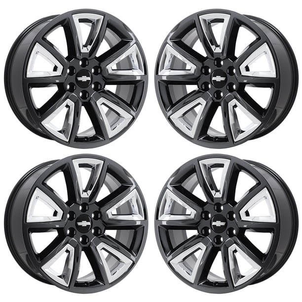 Chevrolet Silverado 1500 14 18 Pvd Black Chrome Factory Oem Wheels Rims Not Replicas H Walmart Com Walmart Com