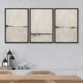 thumbnail image 4 of IDEA4WALL Framed Canvas Print Wall Art Set of 3 Pastel Abstract Watercolor Serene Aesthetic Digtal Art Wall Decor Black and Brown Nature Scenery Prints Zen Minimal Artwork -, 4 of 5