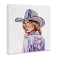 thumbnail image 2 of Stupell Industries Art Deco Purple Disco Cowgirl Canvas Art, 30 x 30, by Amanda Greenwood, 2 of 7