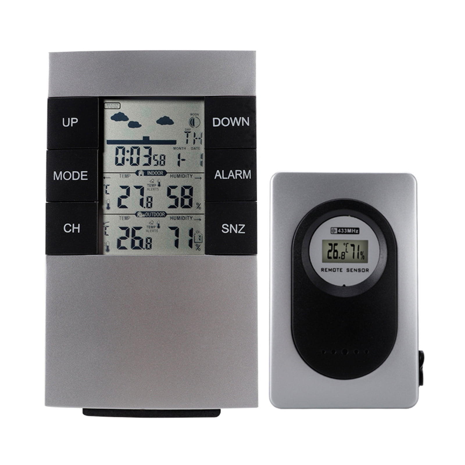 ABEDOE Weather Station Wireless Battery Powered Outdoor Indoor Digital