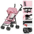 thumbnail image 2 of Dream On Me Rover Convenience Stroller, Pink, 2 of 8