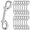 15 Pack, variant on 4.7 Inch Double Ended Bolt Snaps Hooks 15 Pack Zinc Alloy Heavy Duty Hardware
