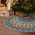 thumbnail image 5 of Sikiie Round Mandala Nativity Christmas Tree Skirt, Jesus Christian Winter Holiday Tree Mat Decoration(30-48IN), 5 of 6