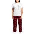 thumbnail image 4 of CafePress - Bride And Groom Women's Light Pajamas - Women's Short Sleeve Print T-Shirt and Pants Light Cotton Pajama Set, 4 of 7