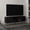 Black, variant on Particle Board, 63" Wide Construction | For TV Room, Three Open Shelves | Provides Storage for Decorative Items