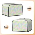 thumbnail image 2 of KLL Color Rabbit Print 4 Slice Toaster Dust Covers Kitchen Small Appliance Cover with 2 Pockets,Can hold Jam Spreader Knife & Toaster Tongs (12.4 x 10.6 x 8.2), 2 of 6