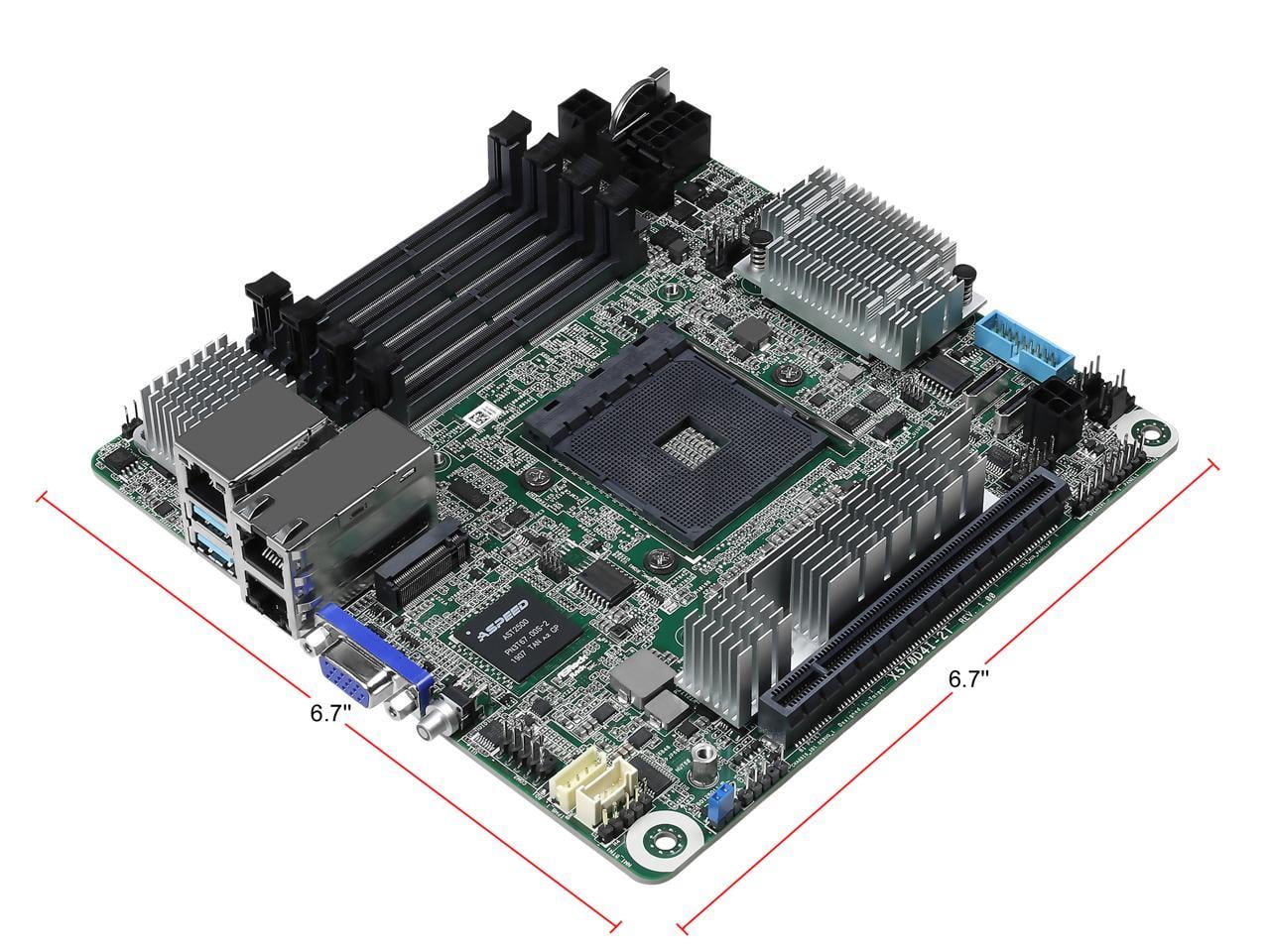 AsRock Rack X570D4I-2T Mini-ITX Server Motherboard AM4 PGA 1331 X570 AMD Ryzen 3rd Generation Series Processors