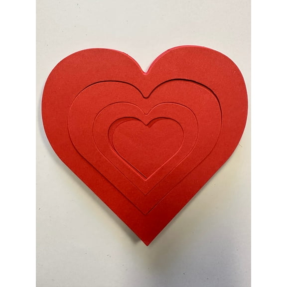 SHAPES ETC. Growing Heart Large Single Color Cut-Out - 5.5"