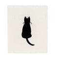 thumbnail image 4 of Abbott Collection 84-ASD-AB-08 S/2 Cat&Mice Dish Cloth-6.5x8 L, 6.5" x 8", White/Black, 4 of 4