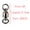 4, variant on 50pcs Ball Bearing Fishing Swivel/Solid Ring Brass/ Nickle Sea Fishing Swivels Connector Size1#-8#