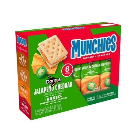 Munchies Sandwich Crackers,(PACK OF1).