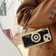 thumbnail image 1 of Estuche de lujo con correa para la muñeca para iPhone 3D Enchapado Estuche protector lindo para cámara para iPhone 14 Pro 11 12 13 Pro Max 14 Plus zhangmengya LED, 1 of 2
