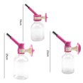 thumbnail image 6 of Mightlink 150/250/500ML Hanging Pet Drinker High Capacity Bite Resistant Smooth Edges Drop-resistant Easy to Carry Feed Plastic Pet Hanging Roll-on Water Dispenser for Puppy, 6 of 7