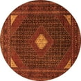 thumbnail image 1 of Ahgly Company Indoor Round Persian Orange Traditional Area Rugs, 3' Round, 1 of 1