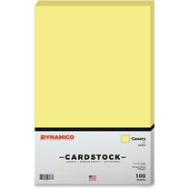 Canary 11 x 17" Pastel Color Cardstock Paper - for Cards and Stationery Printing | Medium to Light Weight Card Stock 67 LB Vellum Bristol | 100 Sheets