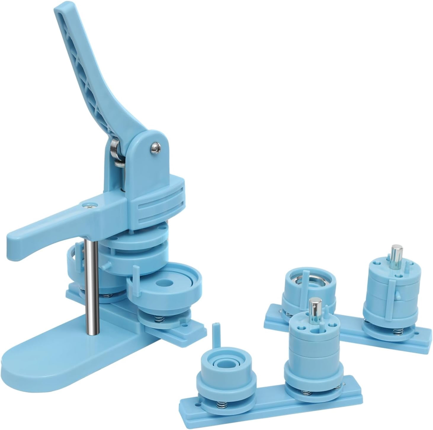 Button Maker, Multiple Sizes Button Maker Machine 25 32 58mm Badge Pin Machine 1/1.25/2.28 Inch 3-in-1 Pin Maker Button Press Pin Press Button Machine Each Size with 100pcs Button Maker Supplies
