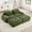 Green, variant on 80" Modern Compressed Boneless Love Seat Couches with 2 Ottomans, 2 Seater Large Sectional Couches for Living Room, Blue Corduroy Cloud Modular Sectional Sofa, Memory Foam, Deep Loveseat