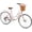 Upgraded Pink, variant on 24" Beach Cruisers for Women, NEORIVER Bikes for Women with Rattan Basket, 7-Speed & Step-Through Frame