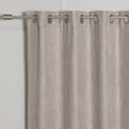 thumbnail image 4 of Aurora Home  Mix & Match Tulle & Linen-Look Grommet Blackout Curtains Natural 63 63 Inches, 4 of 5