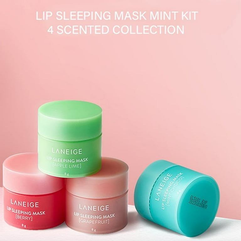 4PCS Lip Sleeping Mask Set - Nighttime Nourishing Balm