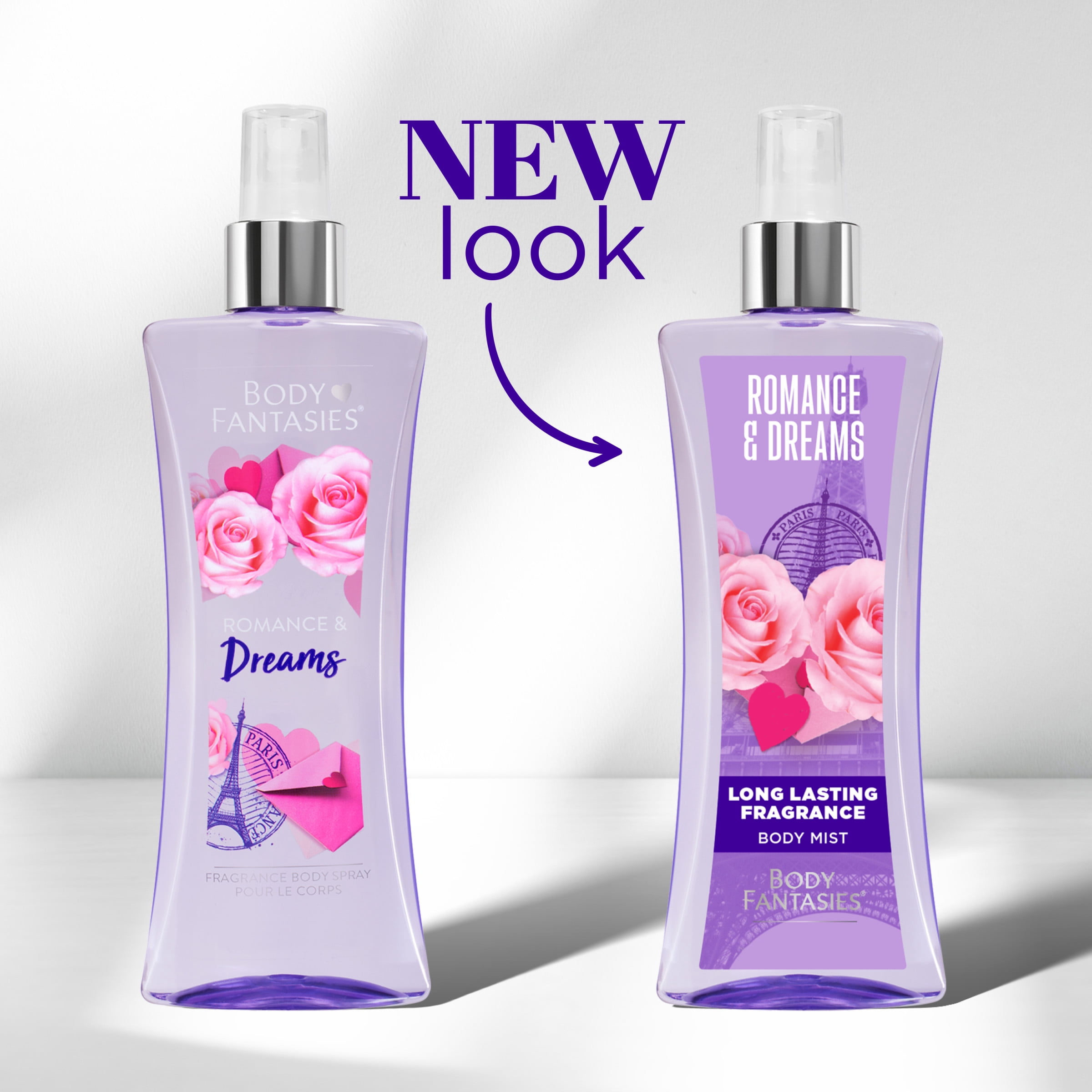 Body Fantasies Romance & Dreams Body Spray for Women, 3.2 fl oz