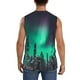thumbnail image 4 of Fotbe Northern Lights 2 Men's Camiseta sin Mangas Estampada para Hombres, Playera Casual para Gimnasio, Entrenamiento, Playa-3X-Large, 4 of 7