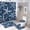 style-92, variant on 4 Pcs Shower Curtain Set Shower Curtain And Rugs Shower Curtain Set Starfish, Blue And Yellow Waterproof Fabric Bath Curtain Beach Ocean Coastal Starfish for Bathroom Decor Set