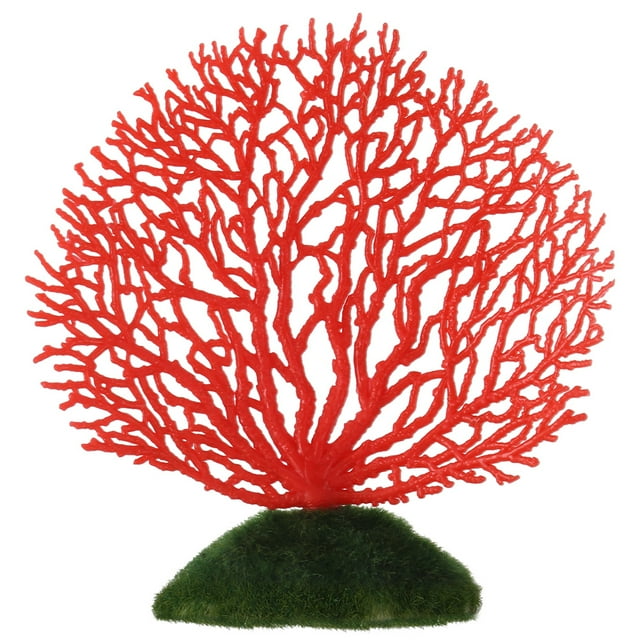 Artificial Coral Plants Underwater FishAquarium Decoration with Resin Base, Create Living Environment, Suitable for Fresh and Salt Water, Adhesion for Nitrifying