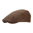thumbnail image 4 of Men Women Thin‑Weight Linen Forward Cap Vintage Hat Breathable Sun Protection Literary‑Style Daily Outdoor Driving Headwear, 4 of 4