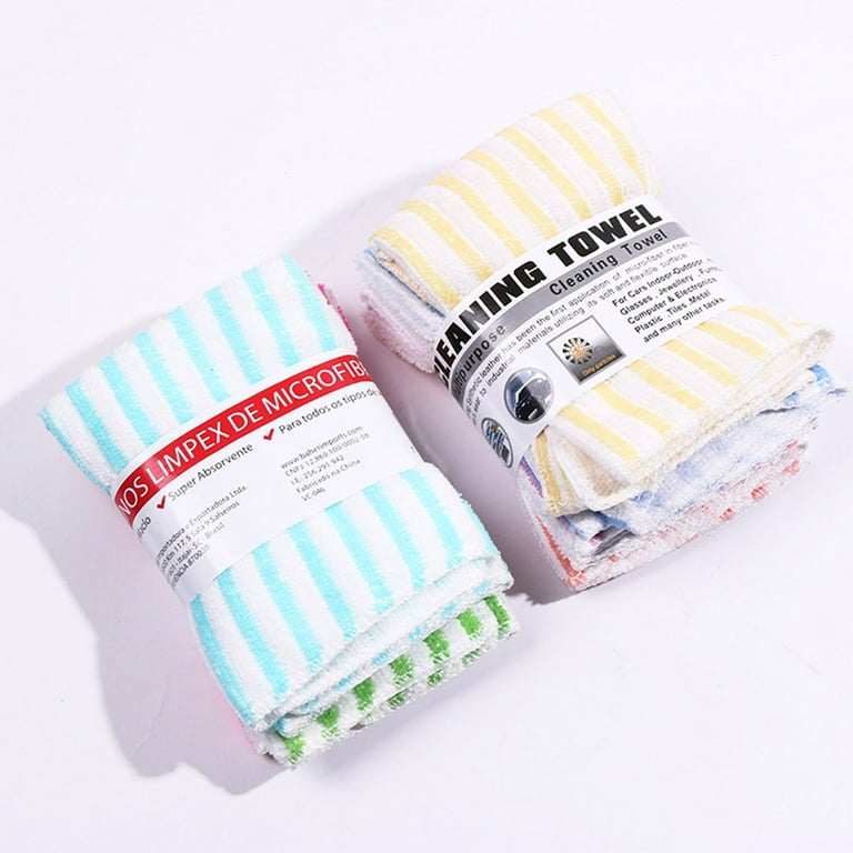 1/5Pcs Kitchen Wipe Cloths Bubble Lattice Washing Dish Wiping Rags  Non-Stick Oil Cleaning Rag Household Kitchen Cleaning Towels
