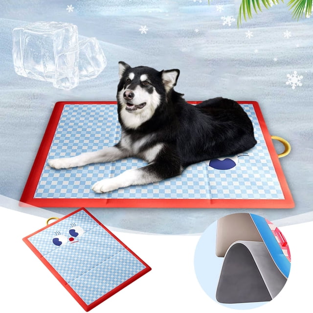 Tapis pour Chiens Lit Portable Rafraîchissant Idéal pour l'Été Lavable pour Usage Intérieur Extérieur 2025