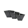 thumbnail image 5 of CosmoLiving by Cosmopolitan 19", 16", 14"W Indoor Outdoor Black Metal Planter (3 Count), 5 of 9
