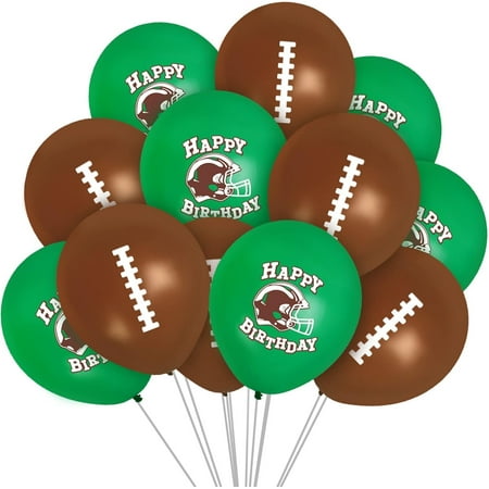 Football Birthday Party Supplies - Balloons 12 Pack