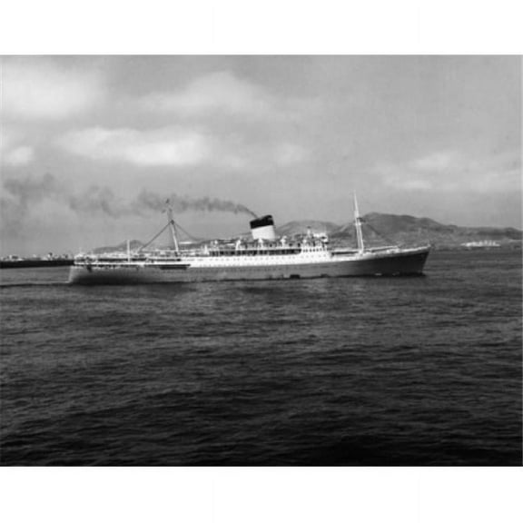 Cruise Ship in the Sea Las Palmas Canary Islands Spain Poster Print - 18 x 24 in.