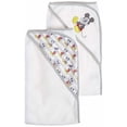 thumbnail image 2 of Cudlie Disney Mickey Mouse Baby Boys 2 Pack Rolled Hooded Towels On Header Card, 2 of 2