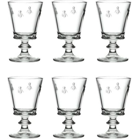La Rochere Bee Wine Glass Set of 6 Goblet 8-Ounce