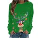 thumbnail image 1 of Sudaderas de Cuello Redondo de Navidad Para Mujer Estampado de Manga Larga Suelta Tops Individuales Blusa Odeerbi ODB193388, 1 of 6